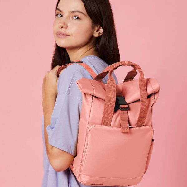 Recycled Mini Twin Handle Roll-Top Backpack Thumbnail