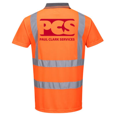 PCS Hi Viz Polo Shirt 2 Thumbnail