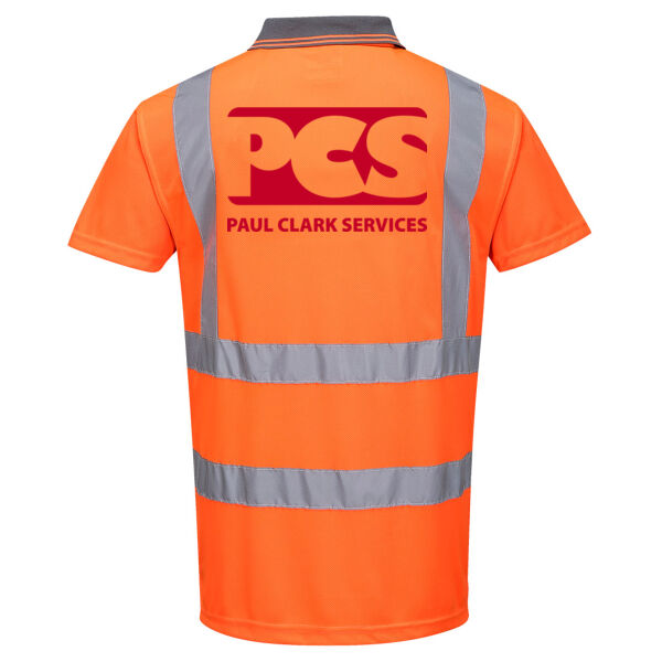 PCS Hi Viz Polo Shirt 2 Thumbnail